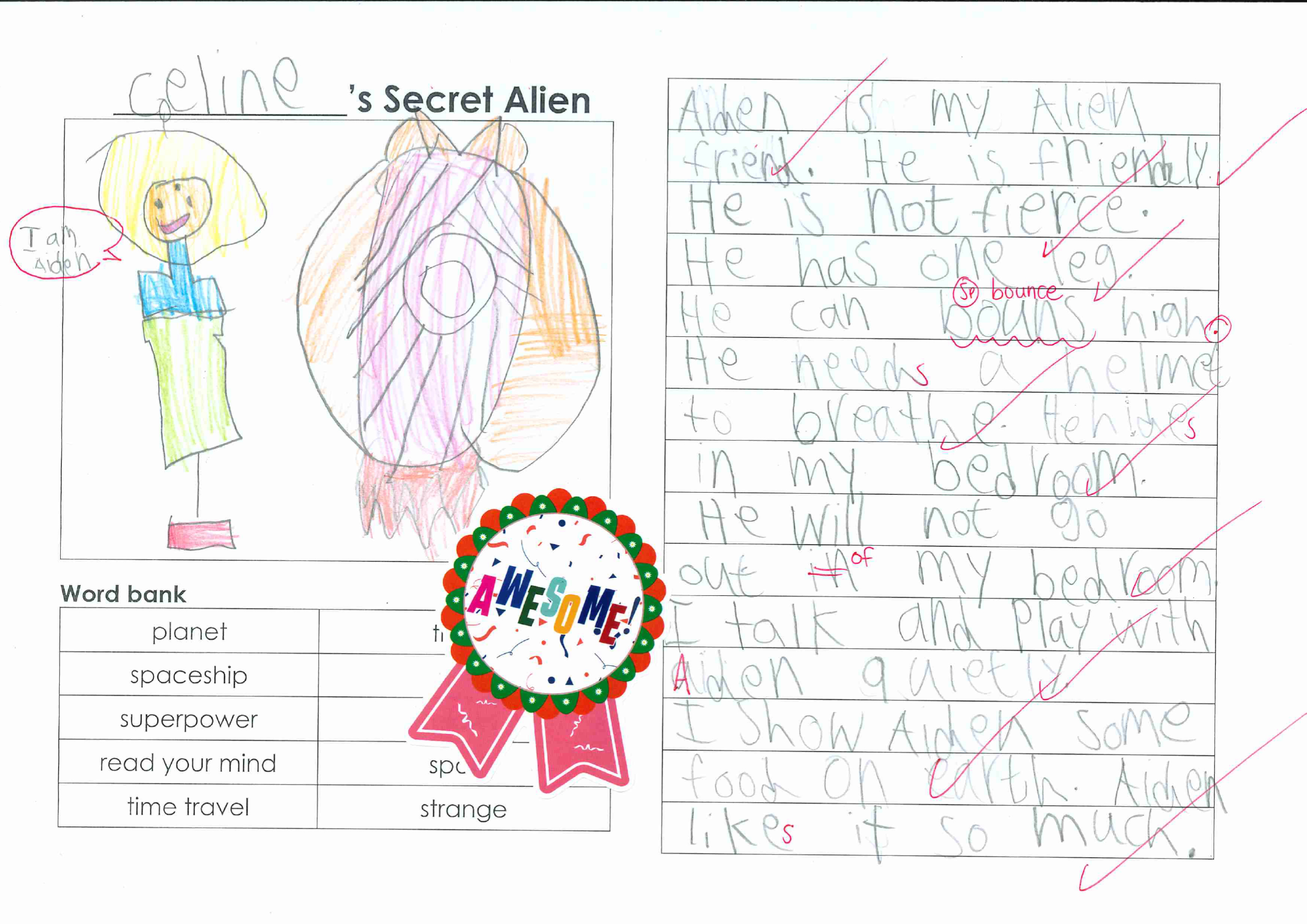 Celine’s Secret Alien